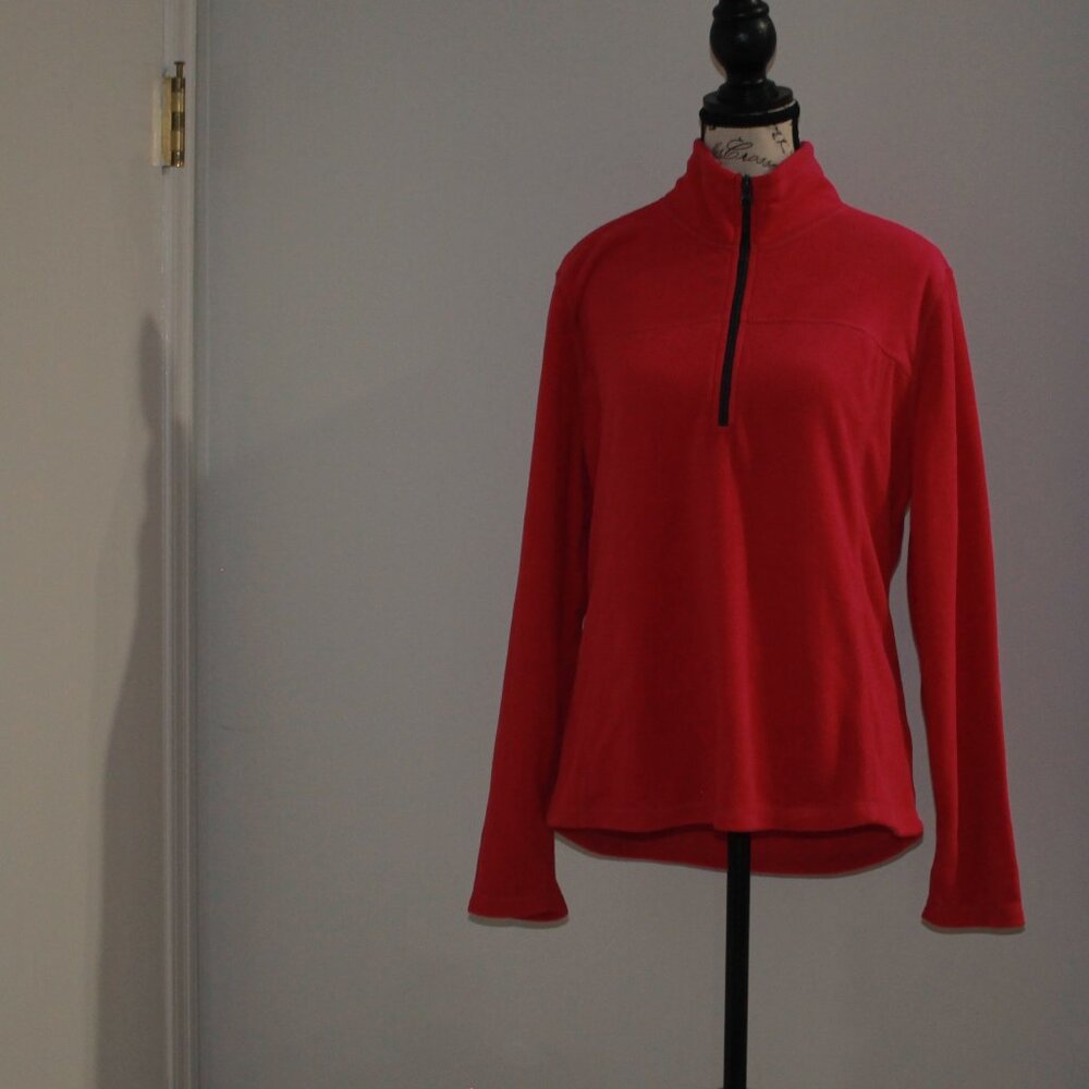 Old Navy Sweater  Long sleeve pullover Zipper in front pink in color High neck
